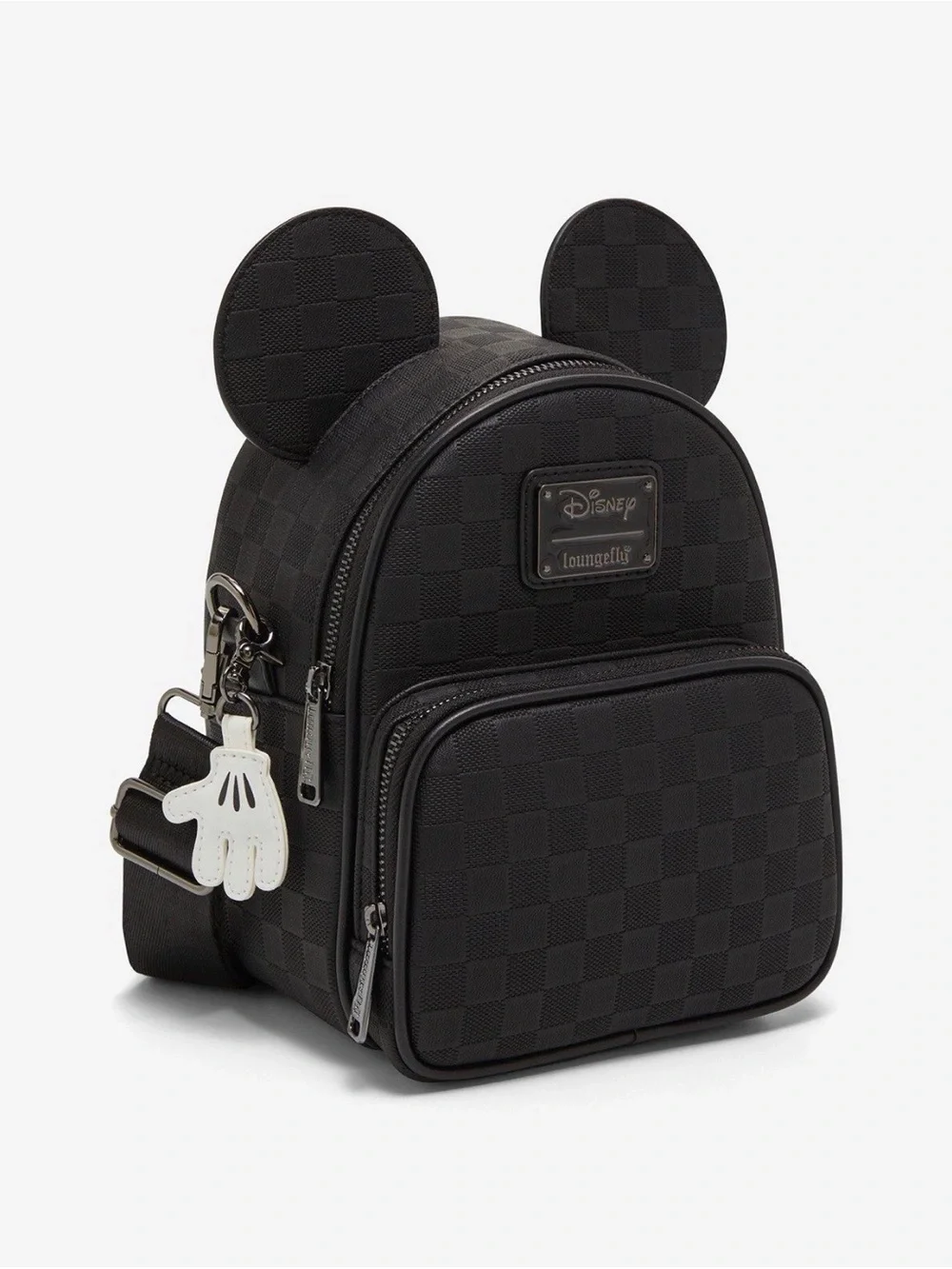 New Loungefly Disney Mickey Mouse Figural Convertible Crossbody Bag